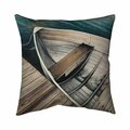 Begin Home Decor 26 x 26 in. Abandoned Rowboats-Double Sided Print Indoor Pillow 5541-2626-CO103